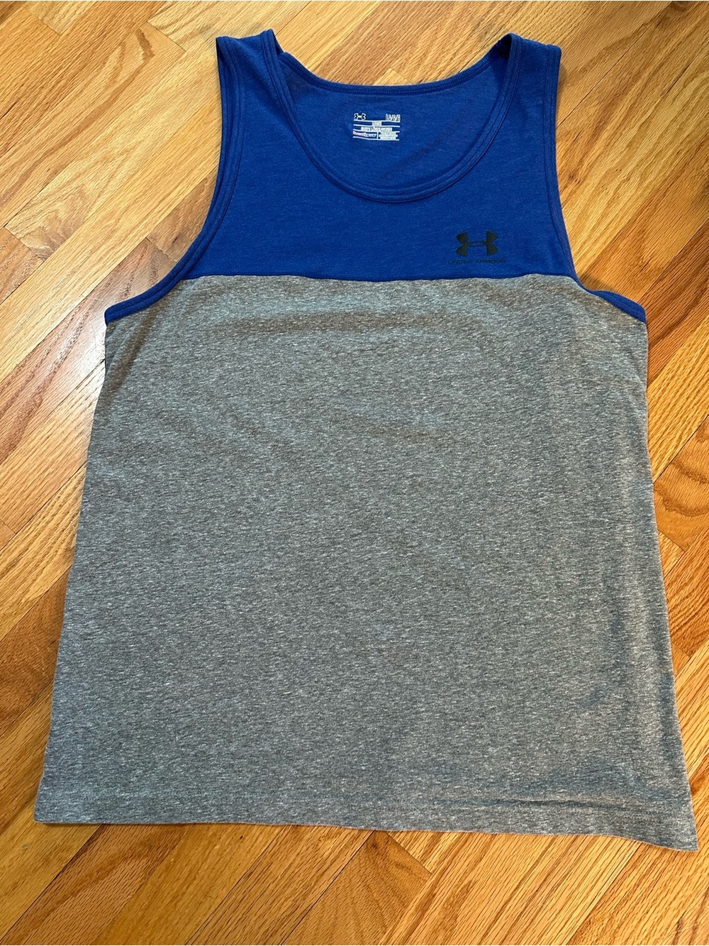 Under Armour Blue and Gray Athletic Tank Top